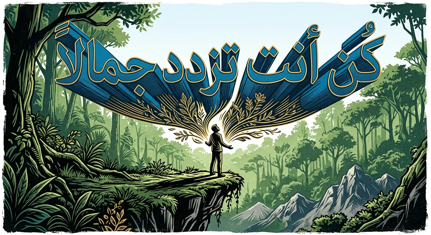 نقش القدر على حافة الطبيعة