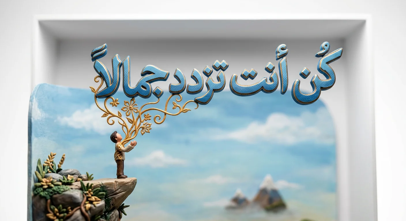 كن أنت في عالم مجسم