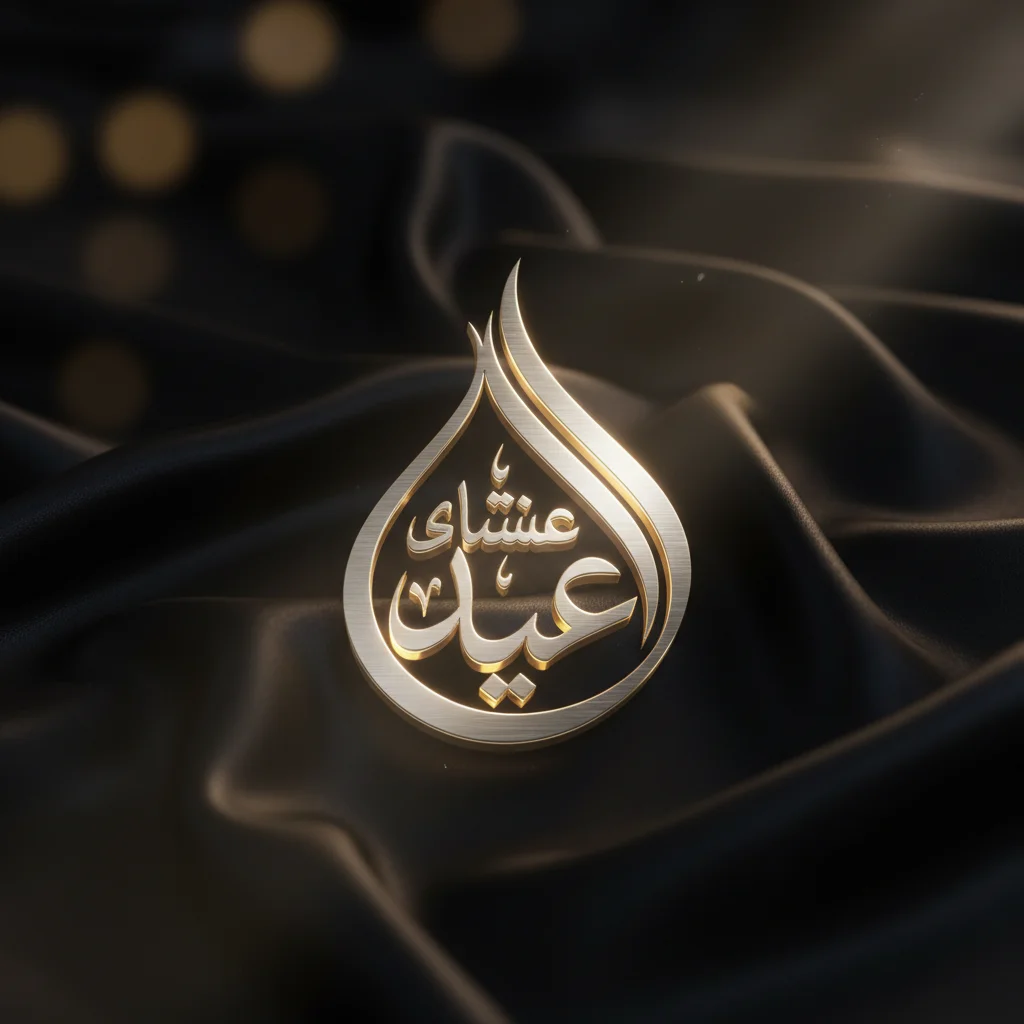 وميض فضي بضوء الشموع