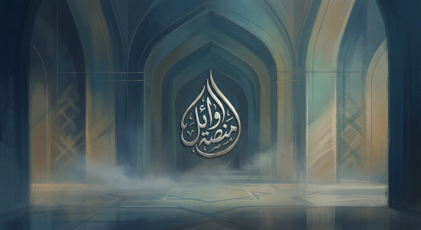 رسم غواش في فراغ هندسي