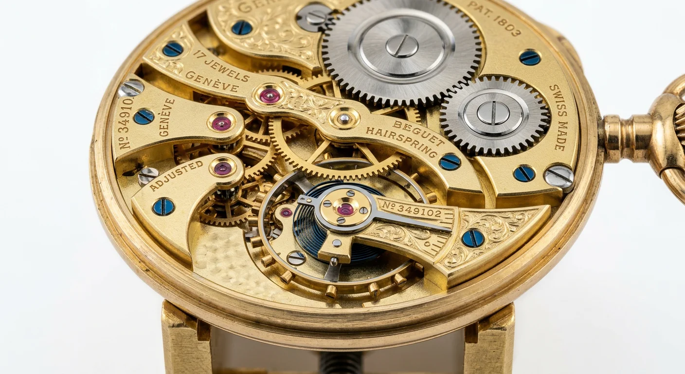 آلية ساعة عتيقة فائقة الدقة