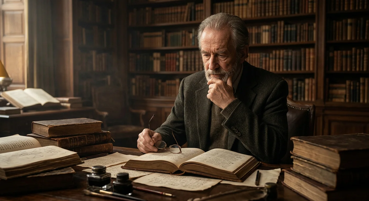 بورتريه ريمبرانت في مكتبة عتيقة