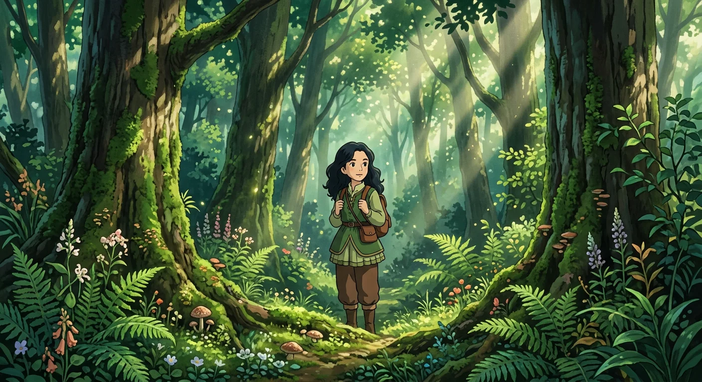 شخصية غيبلي في الغابة الساحرة